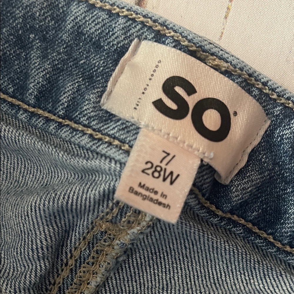 SO high rise 90’s bootcut Women's Blue Jeans - Picture 4 of 5